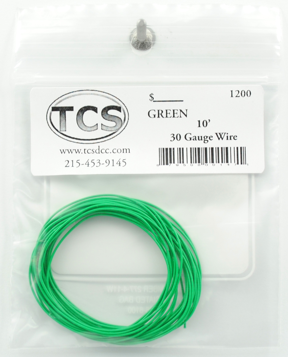 Tcs1200 10 Ft. 30 Gauge Green Wire