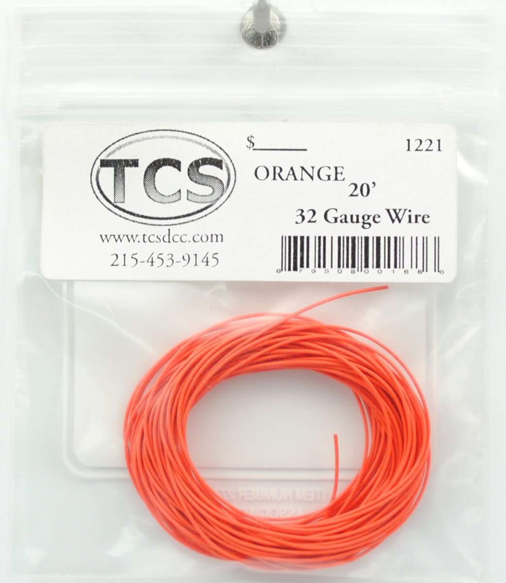 Tcs1221 20 Ft. 32 Gauge Wire Orange