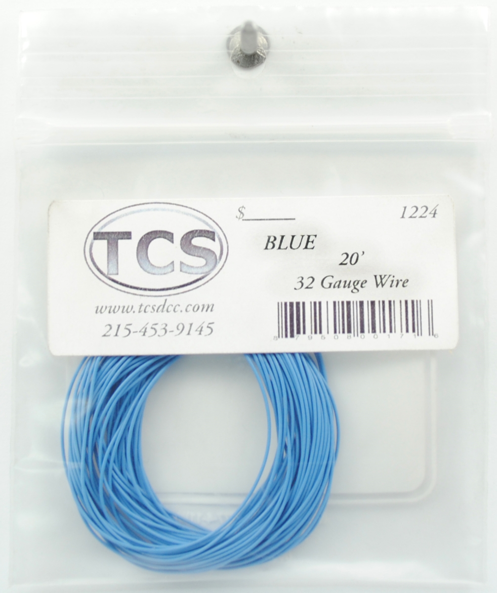 Tcs1224 20 Ft. 32 Gauge Wire Blue
