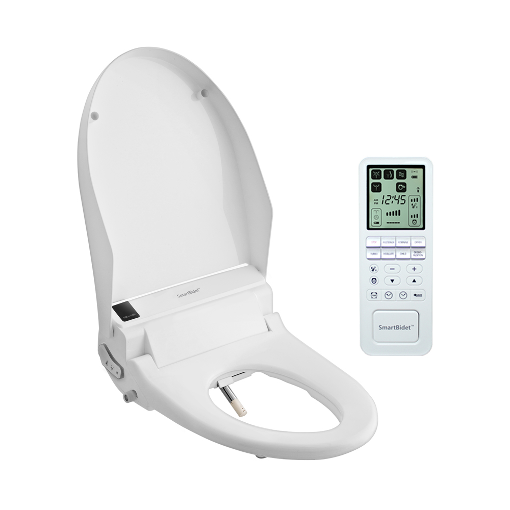 Smartbidet Sb-3000 Electric Bidet Seat For Elongated Toilets With Remote Control