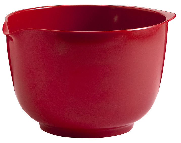 1.5 Litre Melamine Mixing Bowl - Red, Pack Of 6