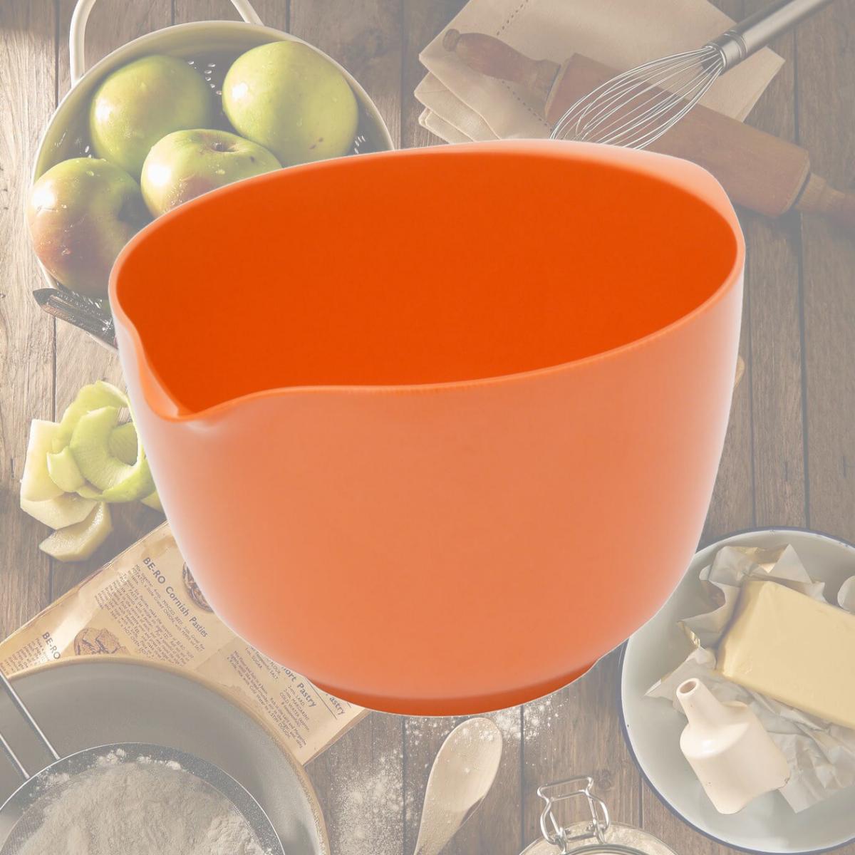 Picture of Champion Sports Hutzler 200OR 2 litre Melamine Mixing Bowl - Orange  Pack of 6
