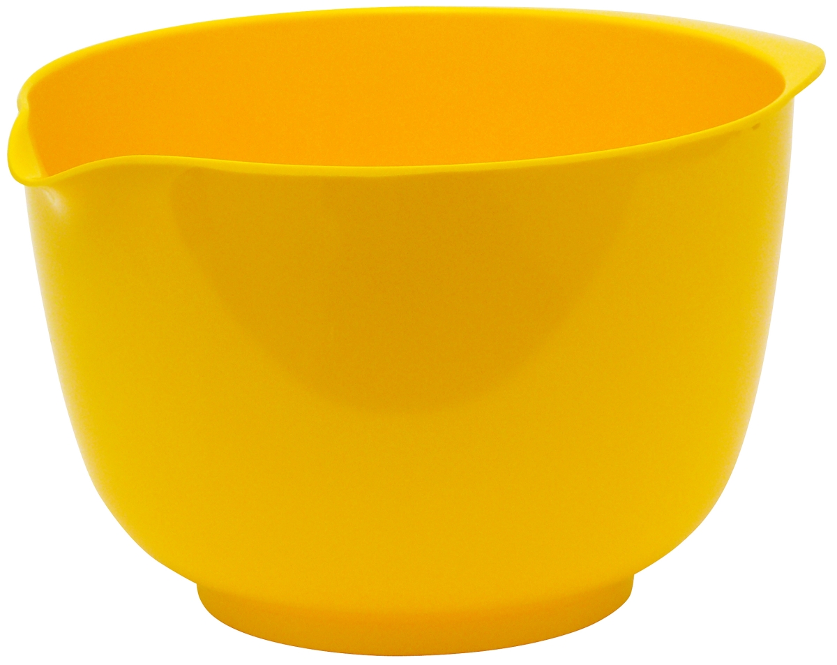 200yl 2 Litre Melamine Mixing Bowl - Yellow, Pack Of 6