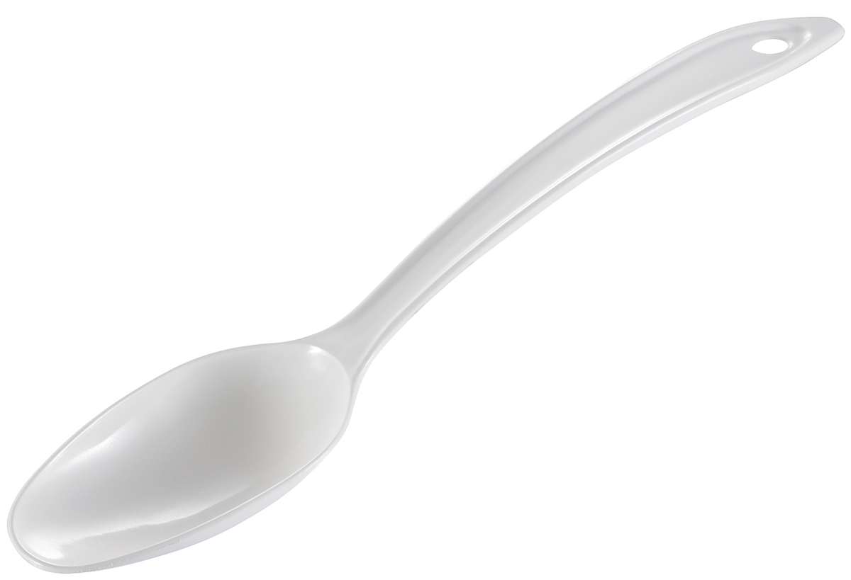 700bulk Wh 11 In. Nylon Serving Spoon - White, Pack Of 350