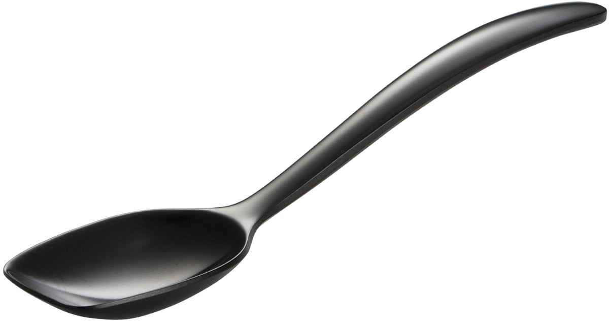 7.5 In. Melamine Mini Spoon - Black, Pack Of 200