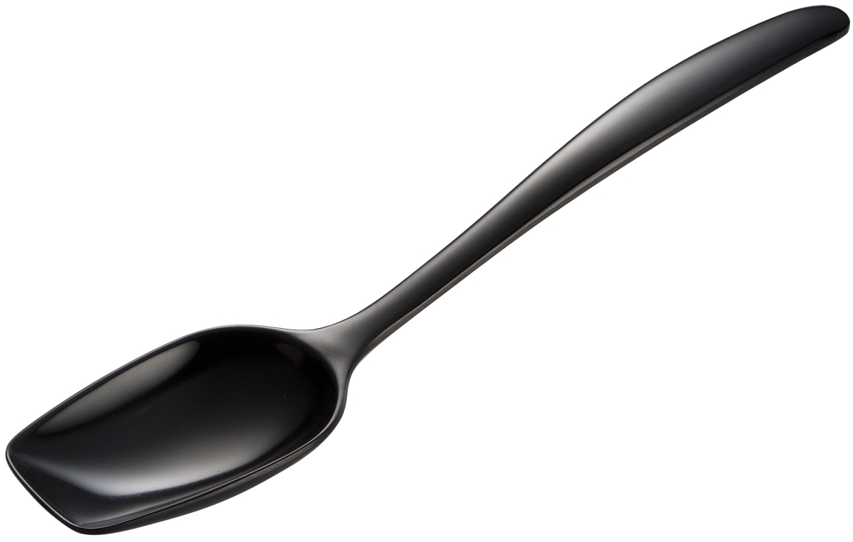 10 In. Melamine Spoon - Black, Pack Of 200