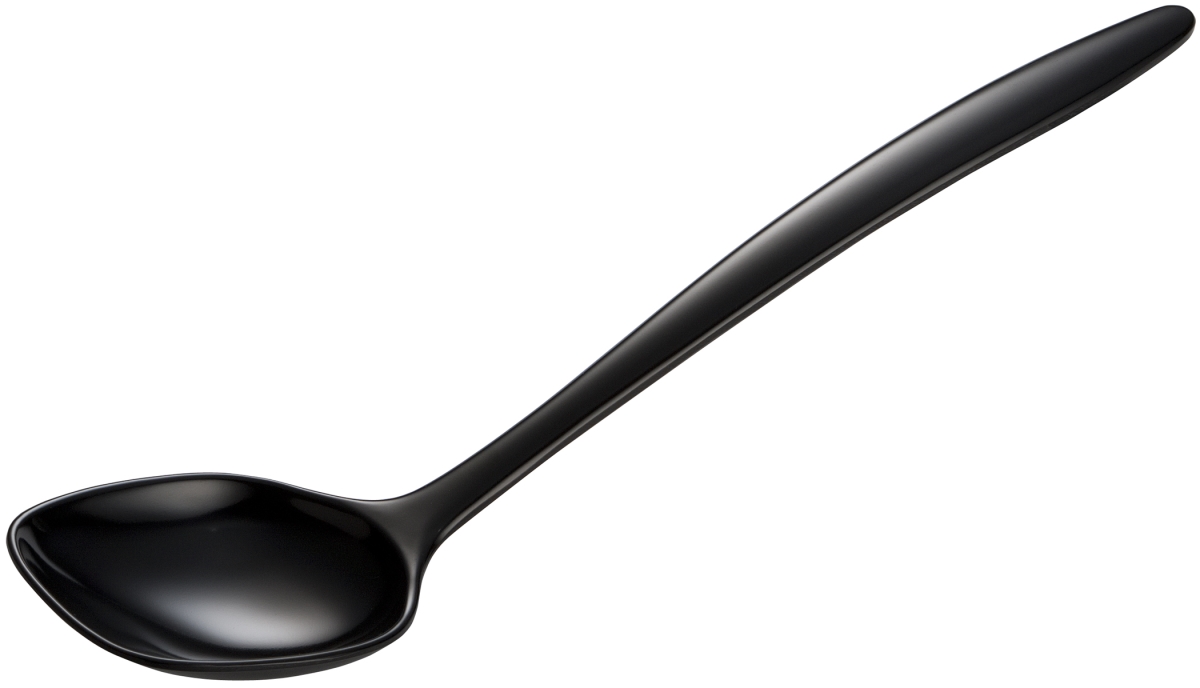 12 In. Melamine Spoon - Black, Pack Of 200