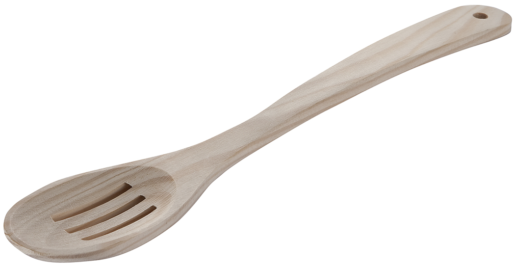 12 In. Heavy Wood Slotted Spoon, Pack Of 450