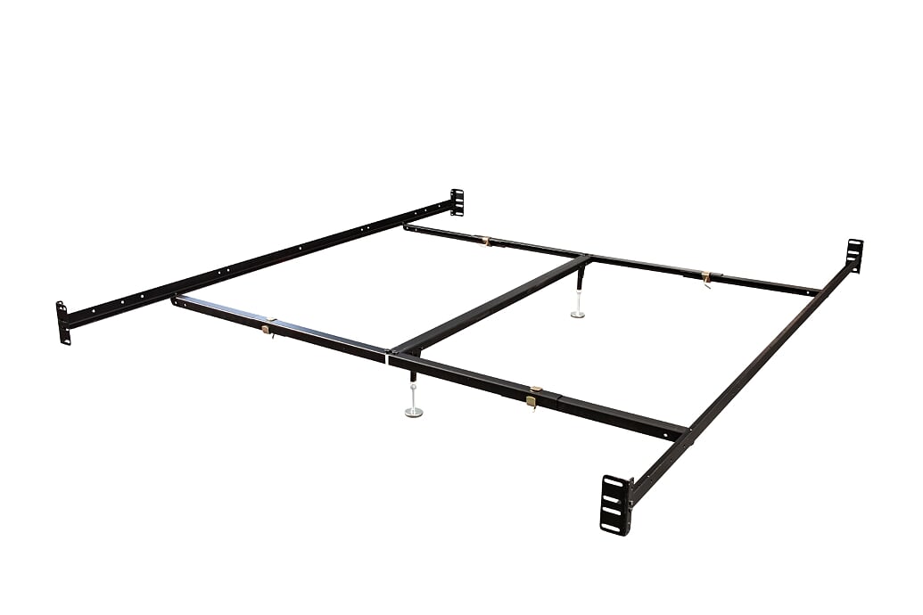 498bor-i 87.5 X 6.5 X 3 In. Bolt On Bed Rails California King Size With Center Support & 2 Glides