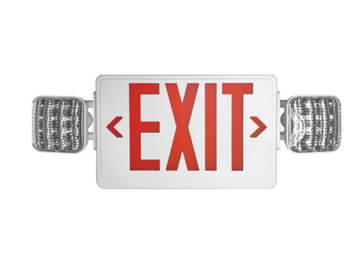 Howard Lighting Hl03143rw Combo Exit & Emergency Light With Red Letters