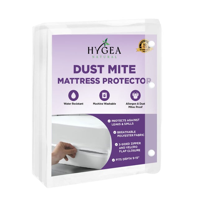 HYBD-1003 54 x 75 in. Dust Mite & Allergen Zippered Mattress Protector - Full Size