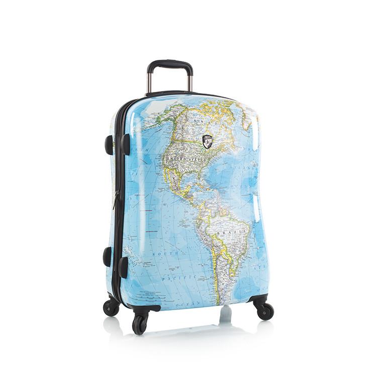 13079-3010-26 26 In. Journey 2g Fashion Spinner Luggage, Maps