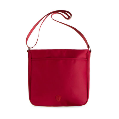 30099-0003-00 Hilite Dual Zip Crossbody Shoulder Bag, Red