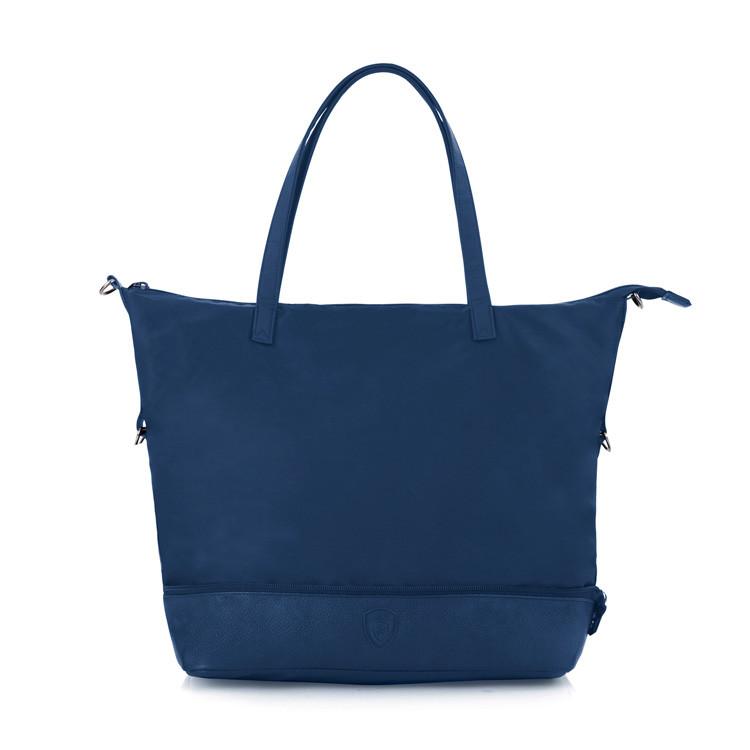 30104-1157-00 Hilite Zip Packway Tote Handbag, Navy & Grey