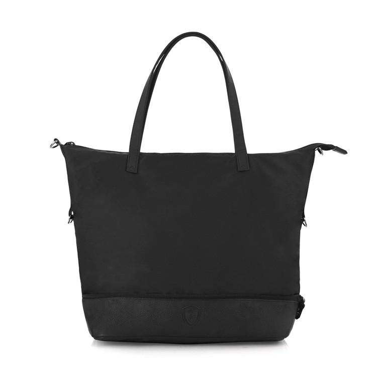 30104-1262-00 Hilite Zip Packway Tote Handbag, Black & Lime
