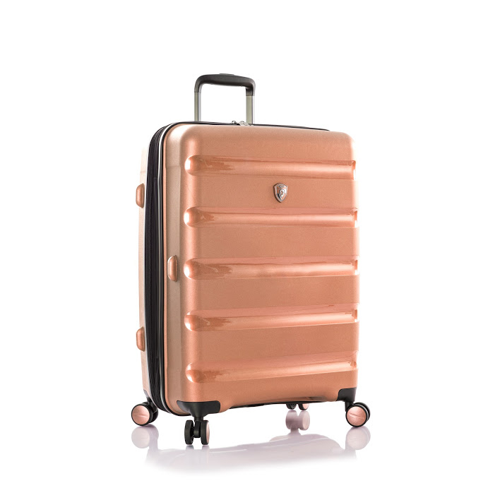 10107-0131-26 26 In. Metallix Suitcase, Rose Gold