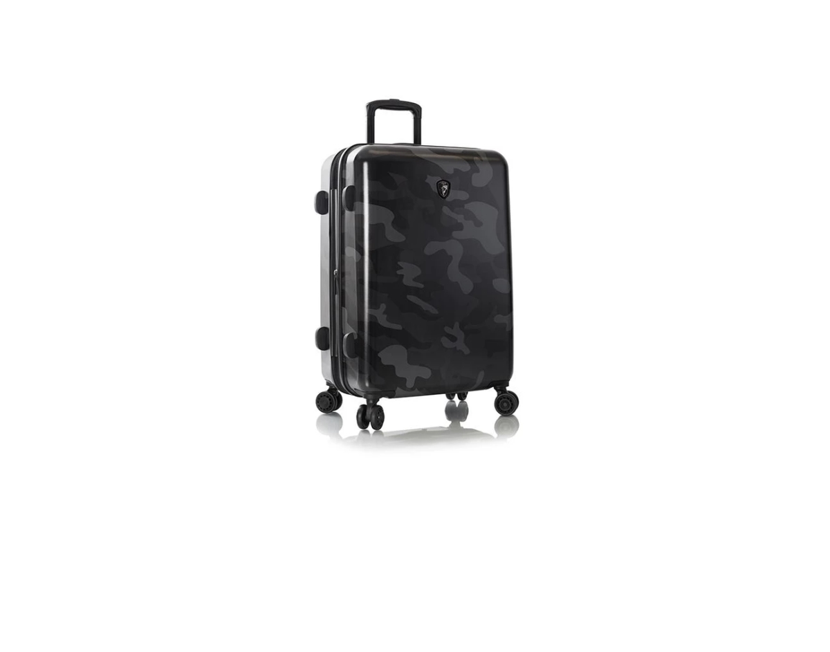 13119-3045-26 26 In. Camo Fashion Spinner Suitcase, Black