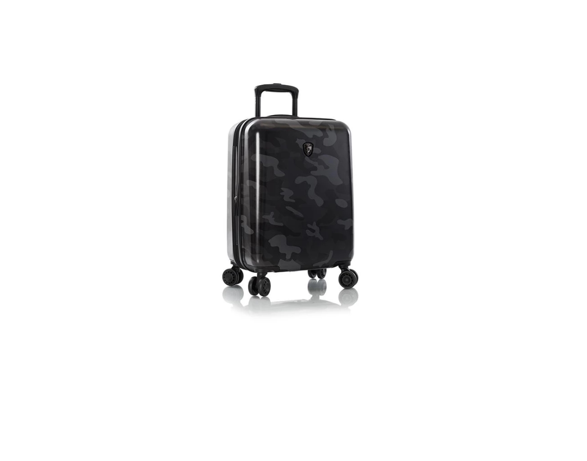 13119-3045-21 21 In. Camo Fashion Spinner Suitcase, Black