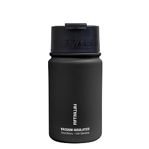 V12004bk0 12 Oz Matte Black Vacuum Insulated Bottle - Flip Cap