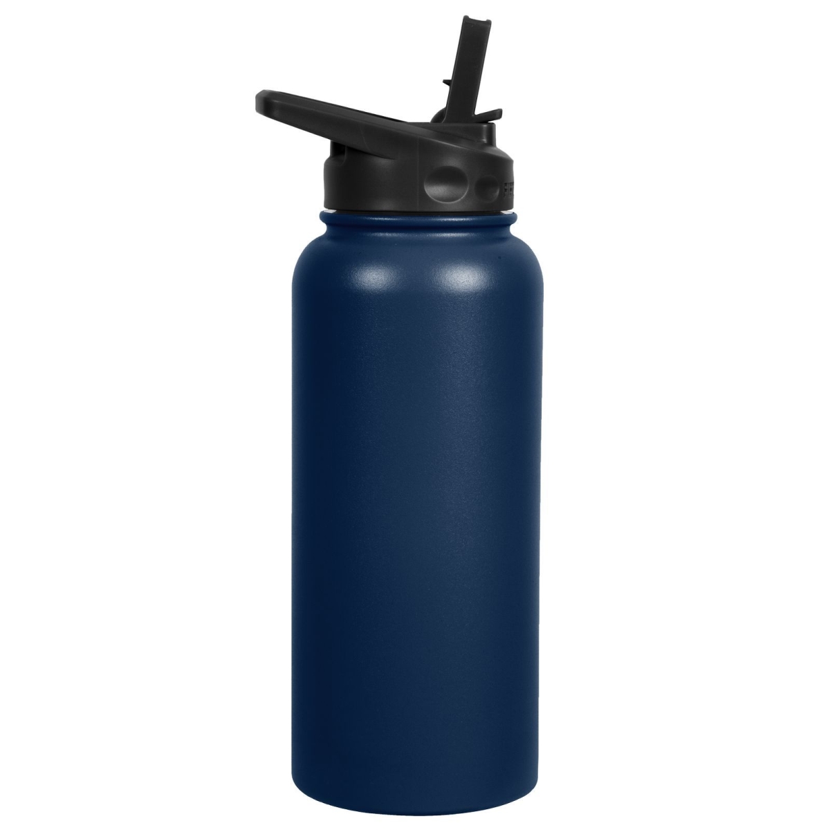 V34002nb0 34 Oz Double-wall Vacuum-insulated Bottles With Straw Cap, Navy Blue