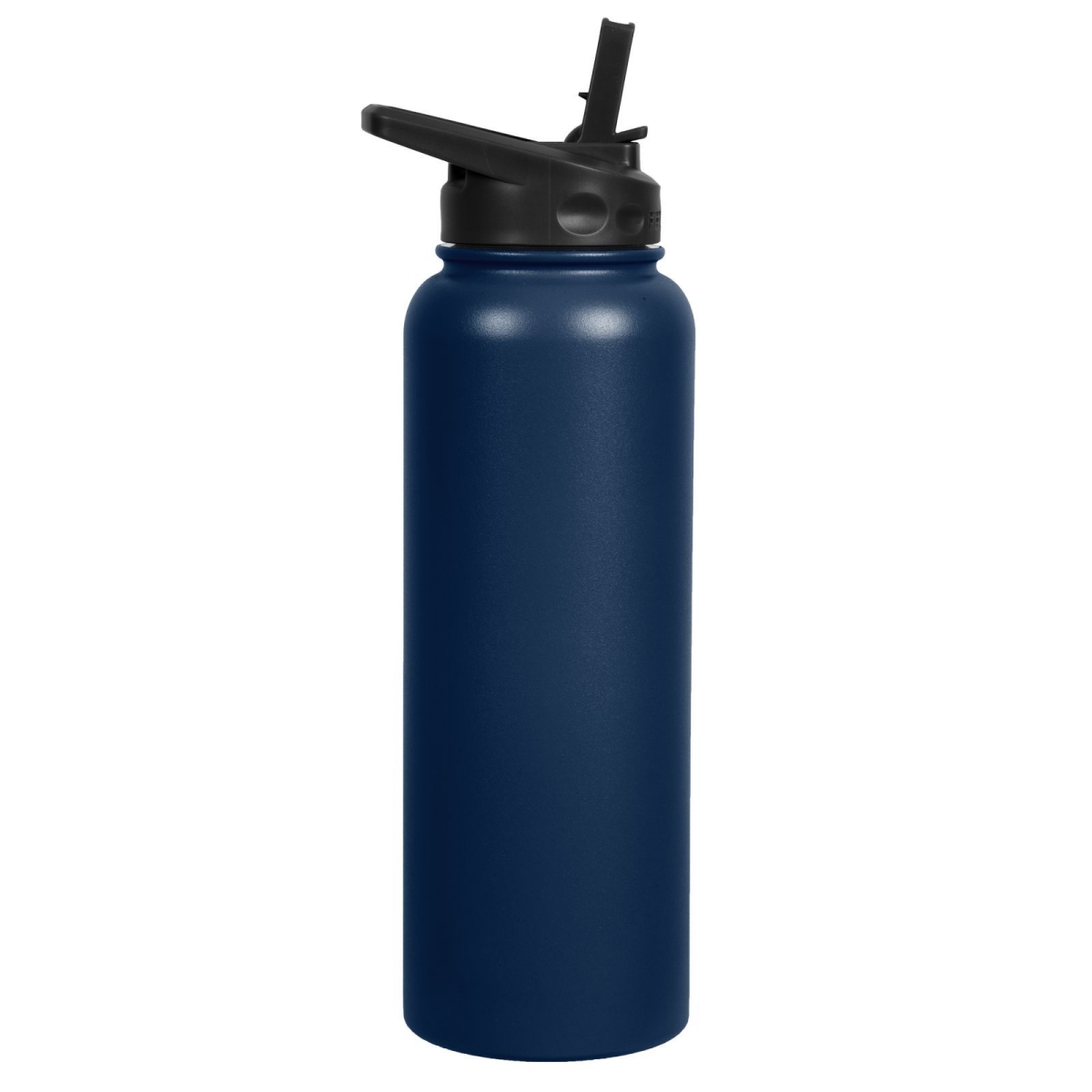 V40005nb0 40 Oz Double-wall Vacuum-insulated Bottles With Straw Cap, Navy Blue