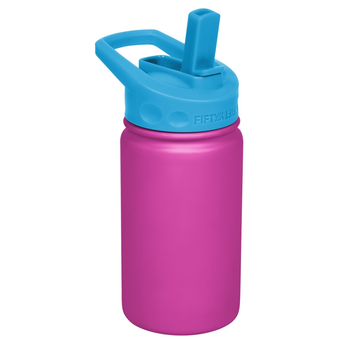 K12000006 12 Oz Double-wall Vacuum-insulated Bottles With Straw Caps Pink & Blue