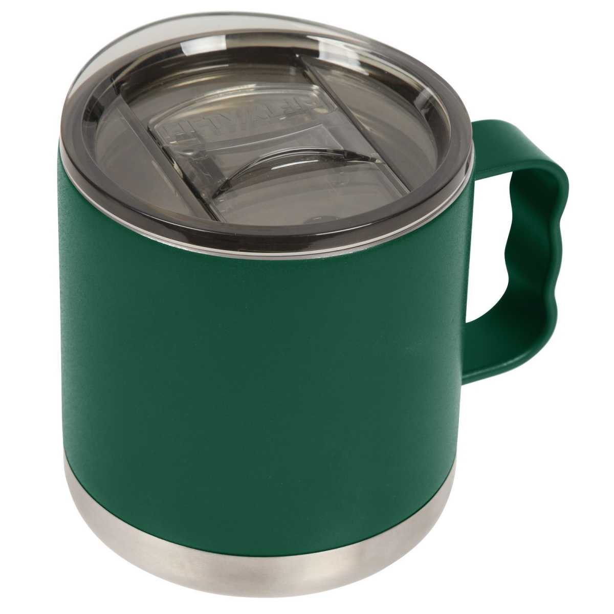 T15000002 15 Oz Double-wall Vacuum Insulated Camp Mugs With Slide Lid, Forest Green