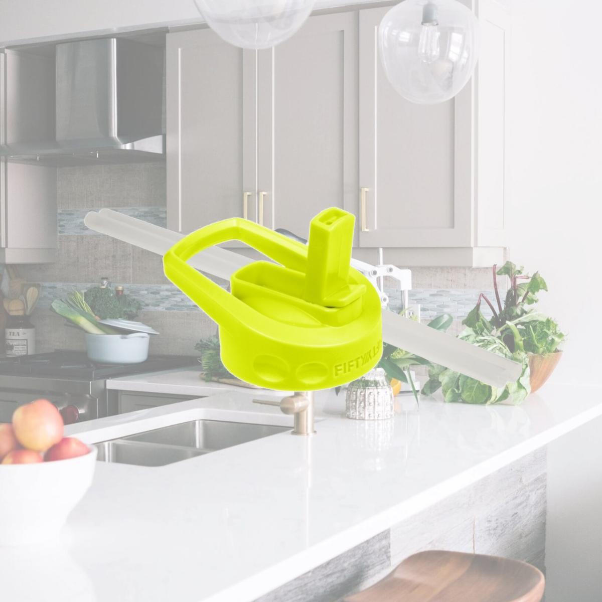 Picture of Icy-Hot Hydration A68002LM0 Fifty & Fifty Straw Caps, Lime Green