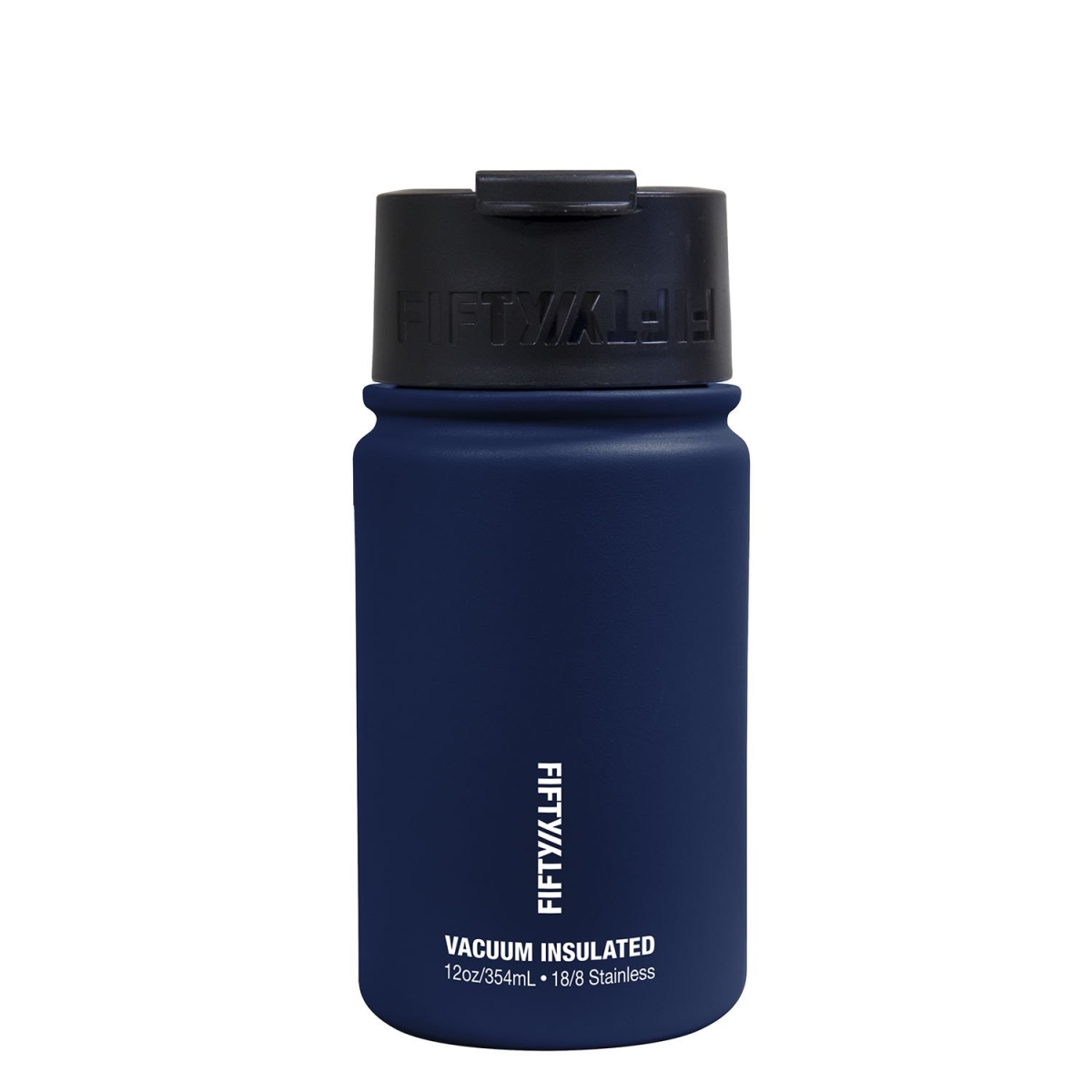 V12004nb0 12 Oz Bottdouble-wall Vacuum-insulated Bottles With Flip Cap, Navy Blue