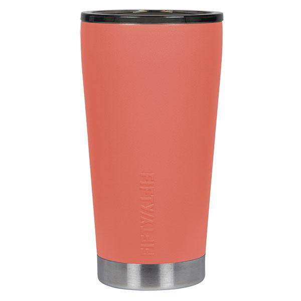V16002cr0 16 Oz Vacuum-insulated Tumbler With Smoke Cap - Coral