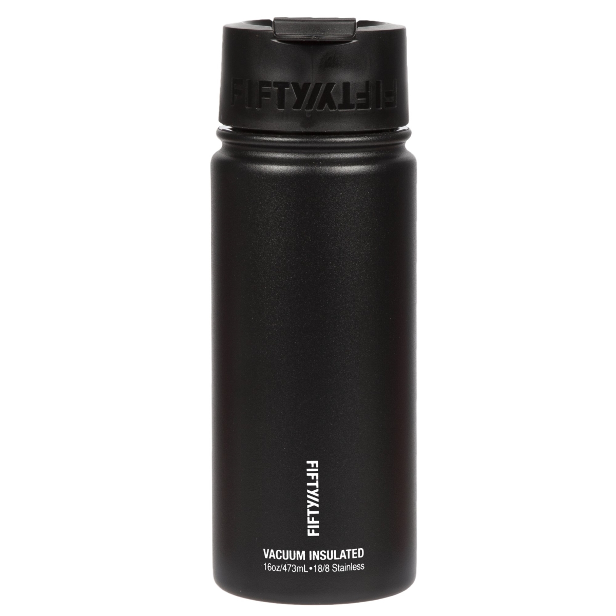 V16003bk0 16 Oz Double-wall Vacuum-insulated Bottles With Flip Cap, Matte Black