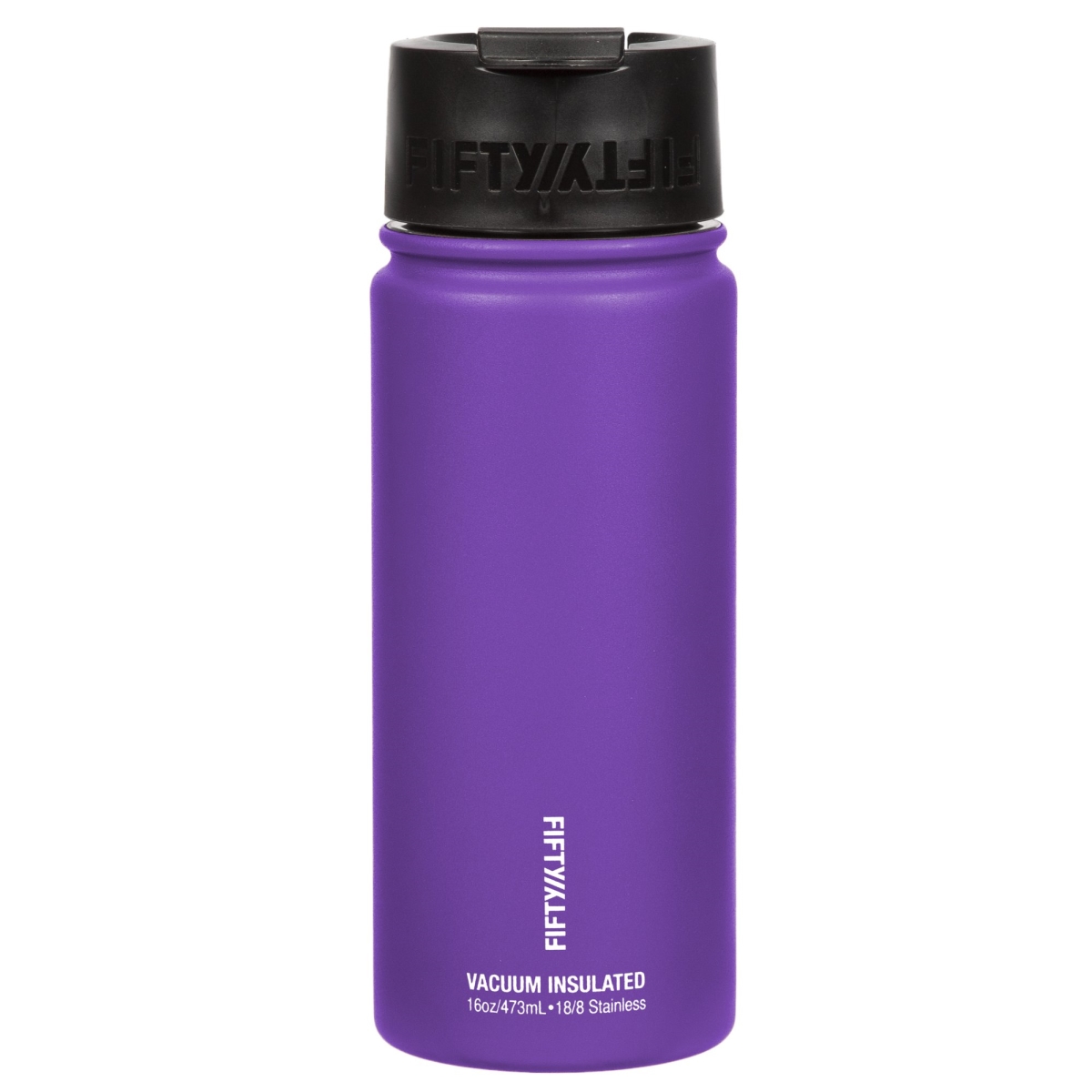 V16003pu0 16 Oz Double-wall Vacuum-insulated Bottles With Flip Cap, Royal Purple