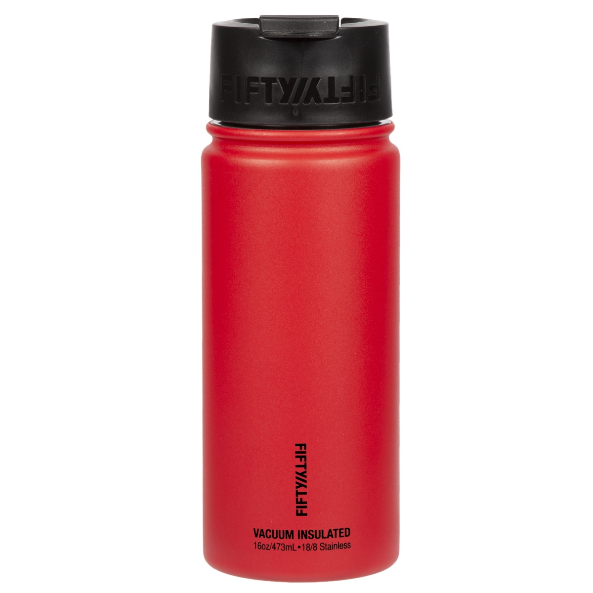 V16003rd0 16 Oz Double-wall Vacuum-insulated Bottles With Flip Cap, Cherry Red