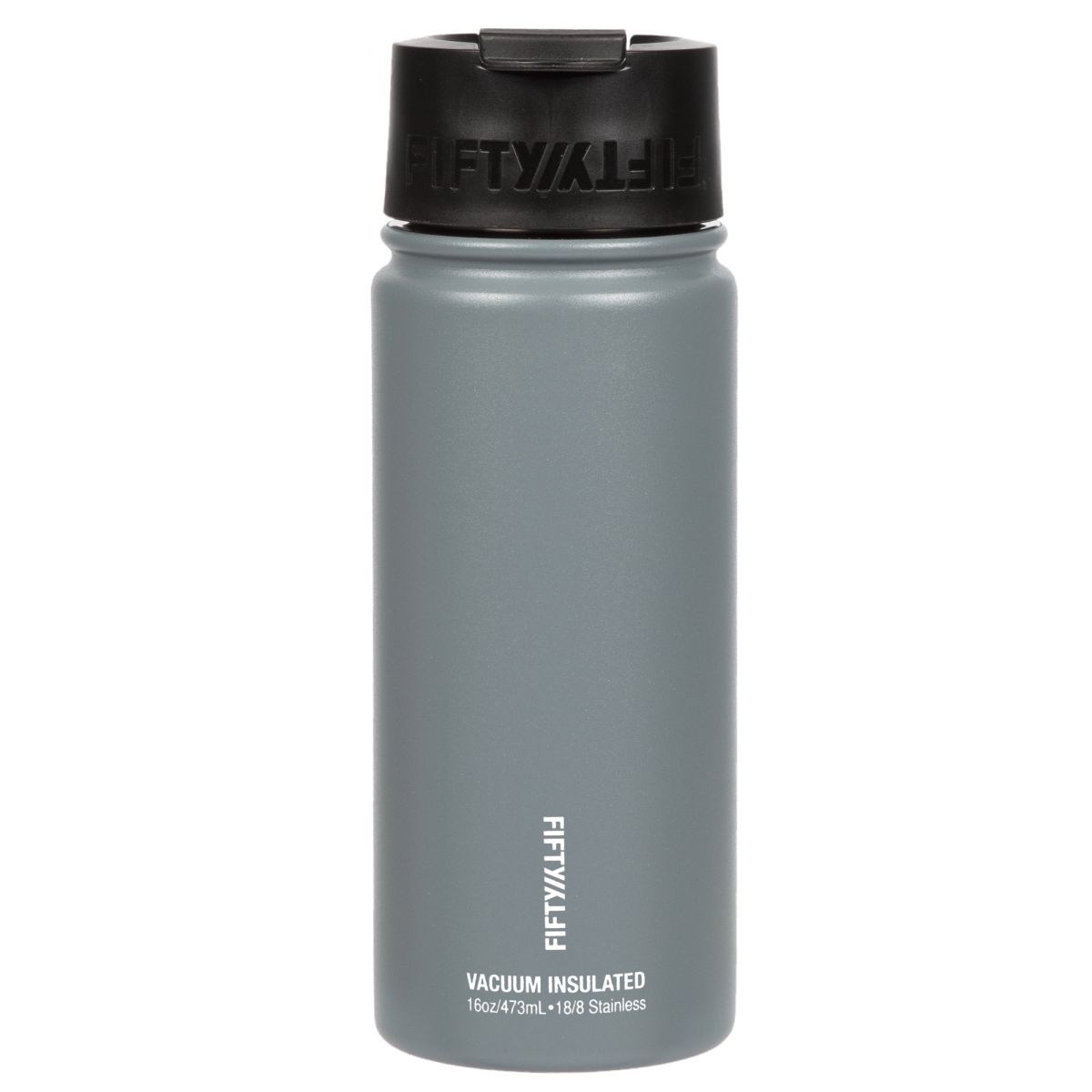V16003sl0 16 Oz Double-wall Vacuum-insulated Bottles With Flip Cap, Slate Grey
