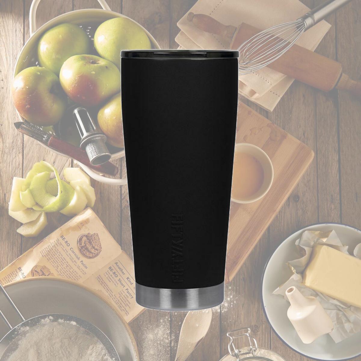 Picture of Icy-Hot Hydration V20004BK0 20 oz Vacuum-Insulated Tumbler with Smoke Cap - Matte Black