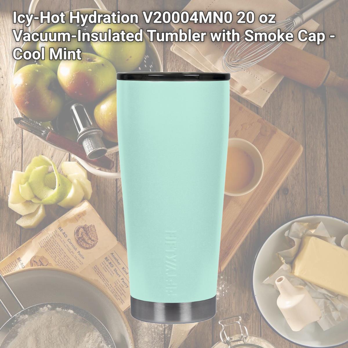 Picture of Icy-Hot Hydration V20004MN0 20 oz Vacuum-Insulated Tumbler with Smoke Cap - Cool Mint