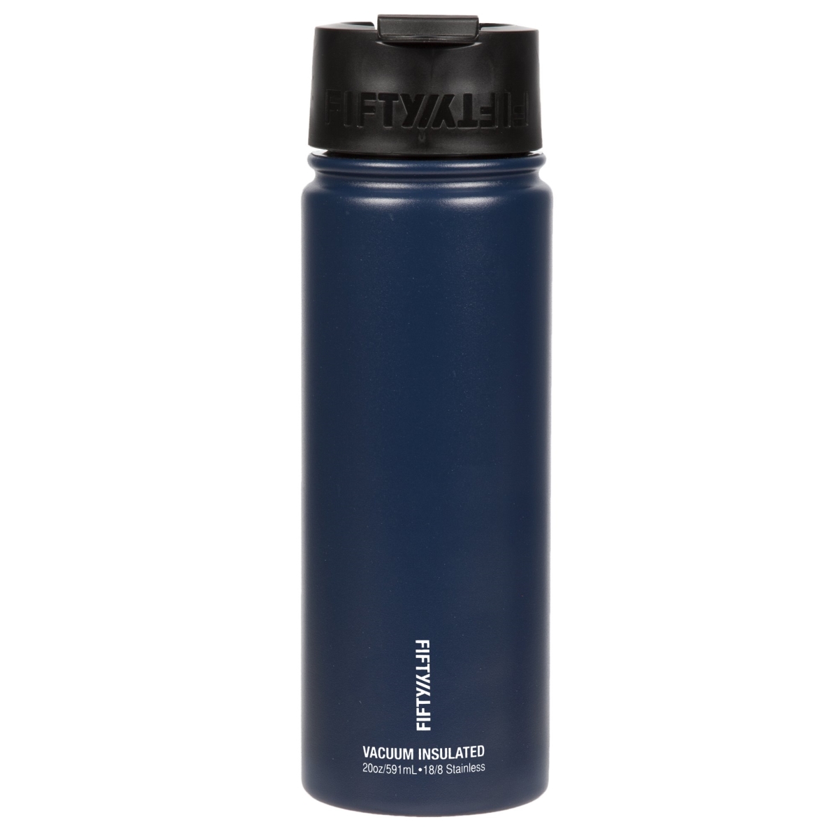 V20005nb0 20 Oz Double-wall Vacuum-insulated Bottles With Flip Cap, Navy Blue