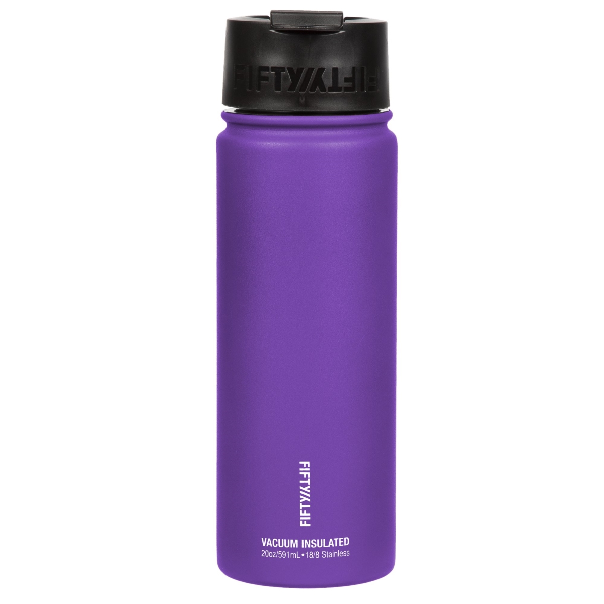 V20005pu0 20 Oz Double-wall Vacuum-insulated Bottles With Flip Cap, Royal Purple