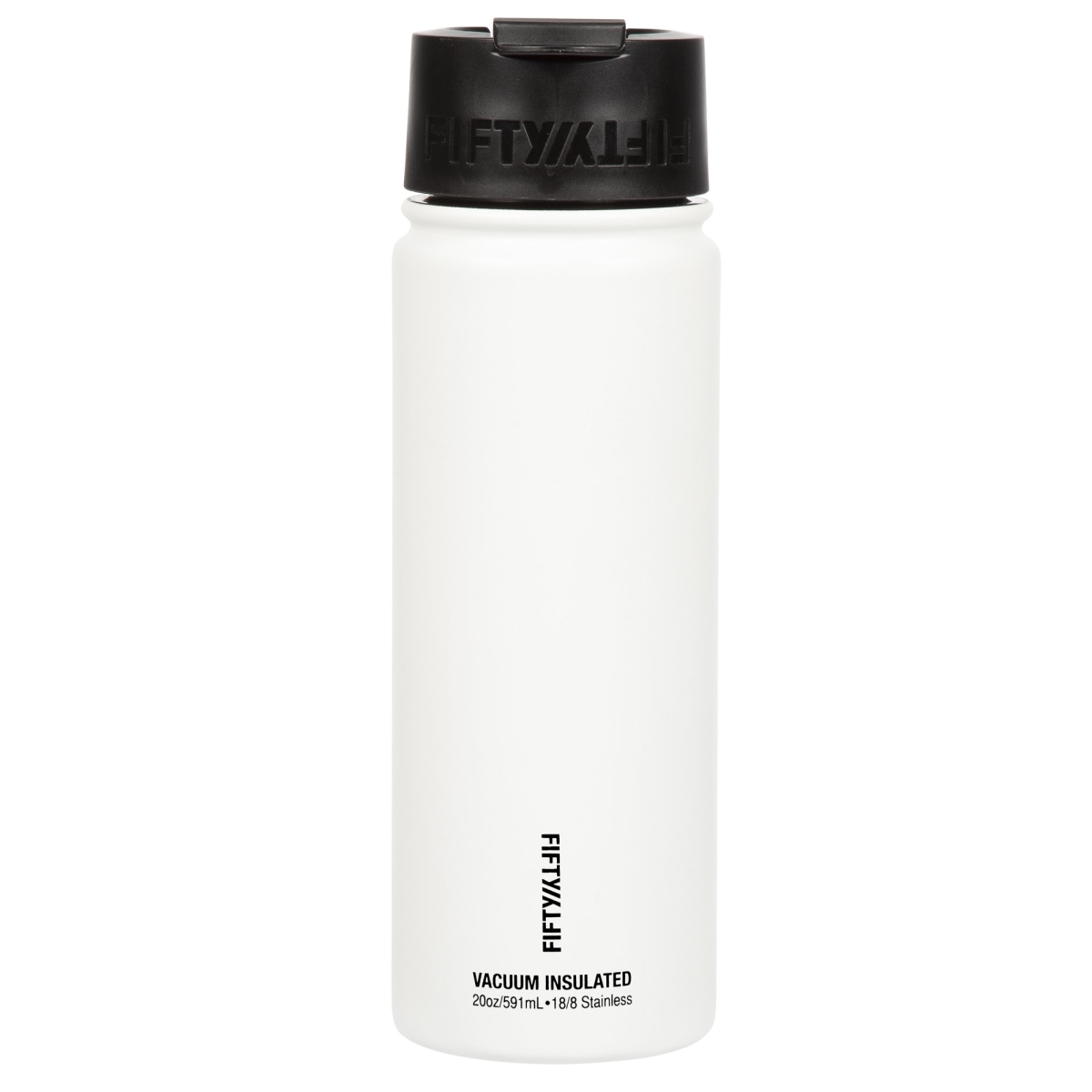 V20005wh0 20 Oz Double-wall Vacuum-insulated Bottles With Flip Cap, Winter White