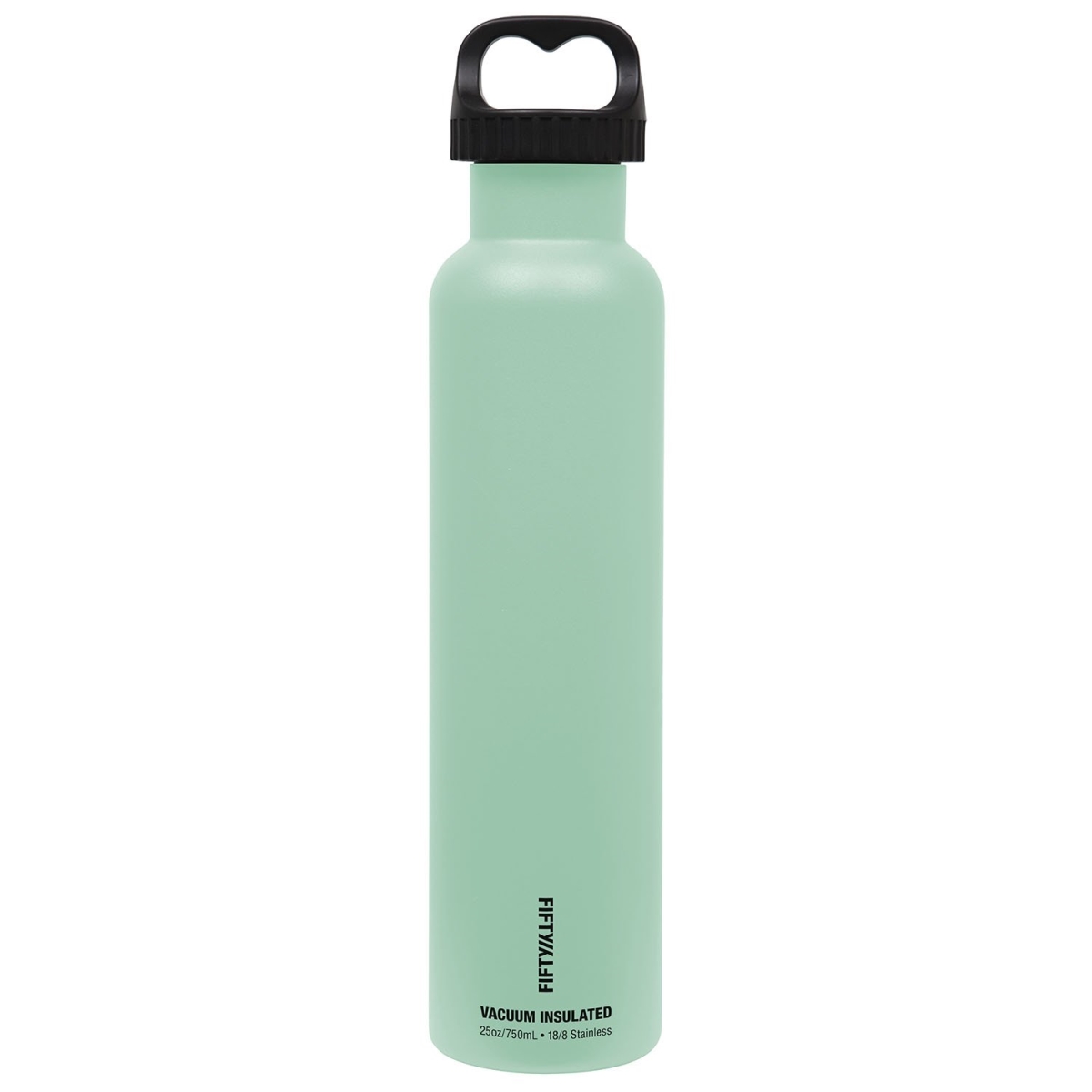 V25003mn0 25 Oz Double-wall Vacuum-insulated Bottles With 2 Finger Grip Cap, Cool Mint
