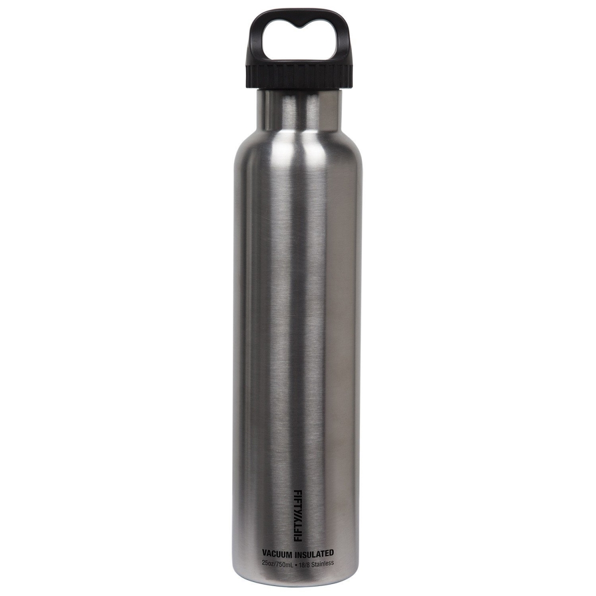 V25003ss0 25 Oz Double-wall Vacuum-insulated Bottles With 2 Finger Grip Cap - Stainless Steel