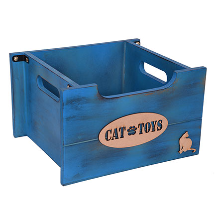90058 Toy Tube For Cat, Blue