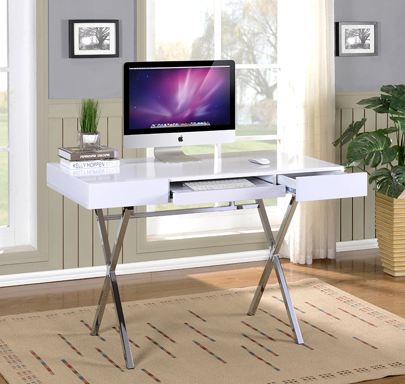 Ho2960-wh 31 X 45 X 22 In. Computer X Desk - White Gloss