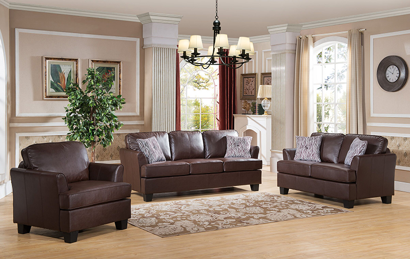 2053br-s 39 X 88 X 37 In. Living Room Sofa - Brown