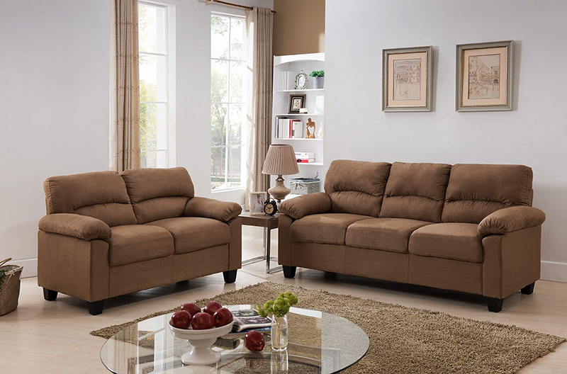 910br-s 37 X 74 X 31 In. Living Room Sofa - Brown
