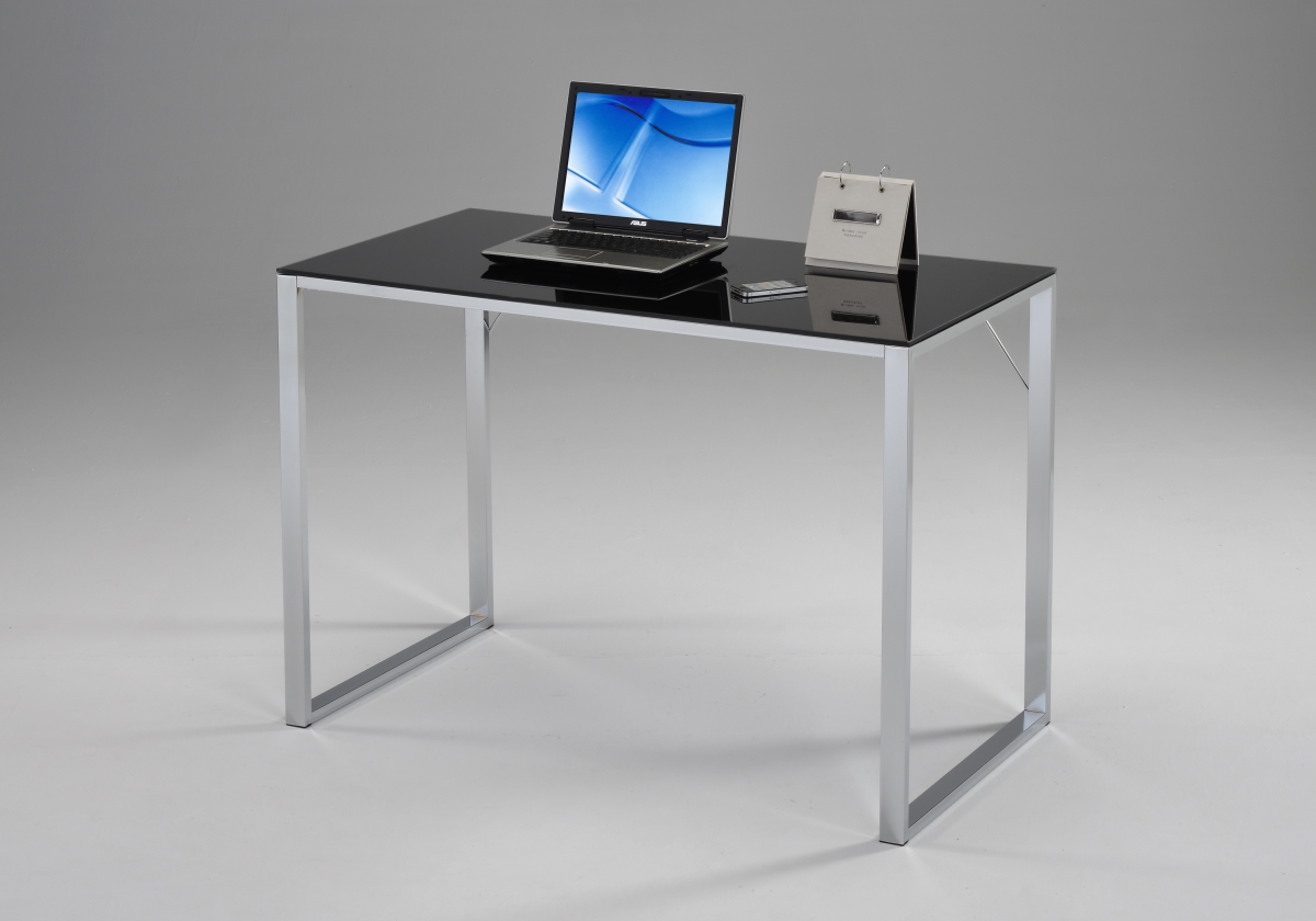 Ho-2148 Working Desk - Chrome & Black, 29.92 X 23.62 X 44.88 In.