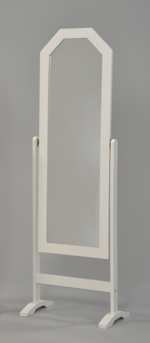 Ms-9105wh Standing Mirror - White, 59.5 X 18.5 X 12 In.