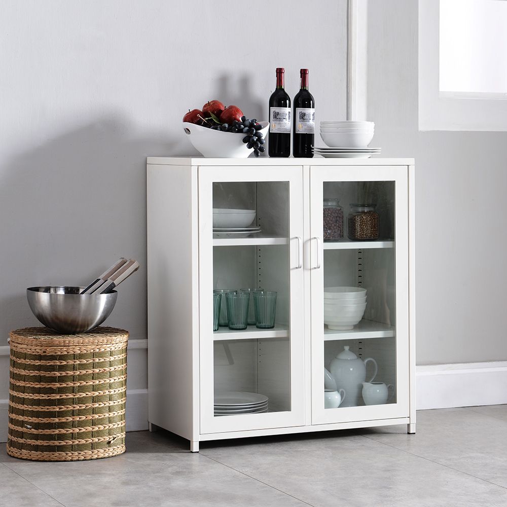 Tristate Apartment Furnishres K112 Haslett Metal Kitchen Cabinet - White, 36 X 38 X 15 In.