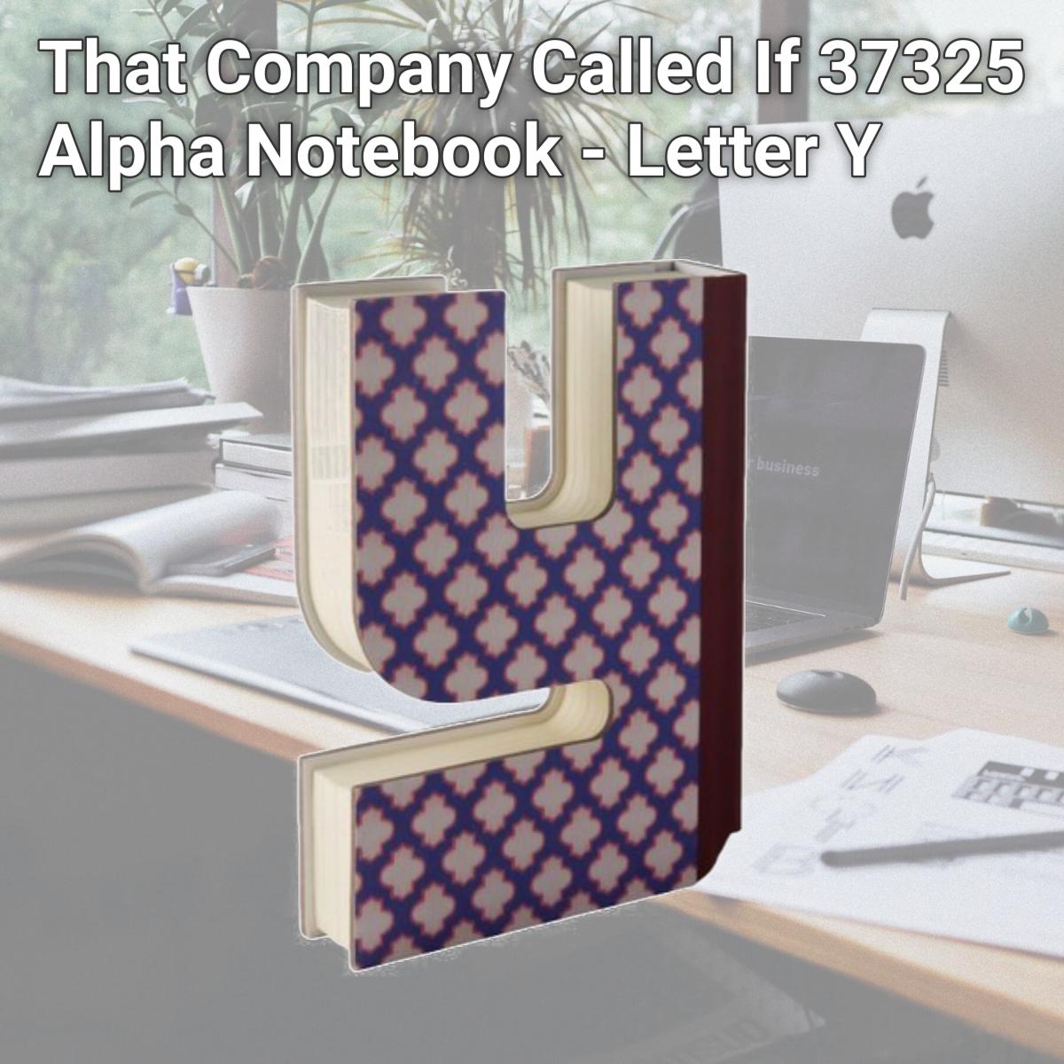 Picture of That Company Called If 37325 Alpha Notebook - Letter Y