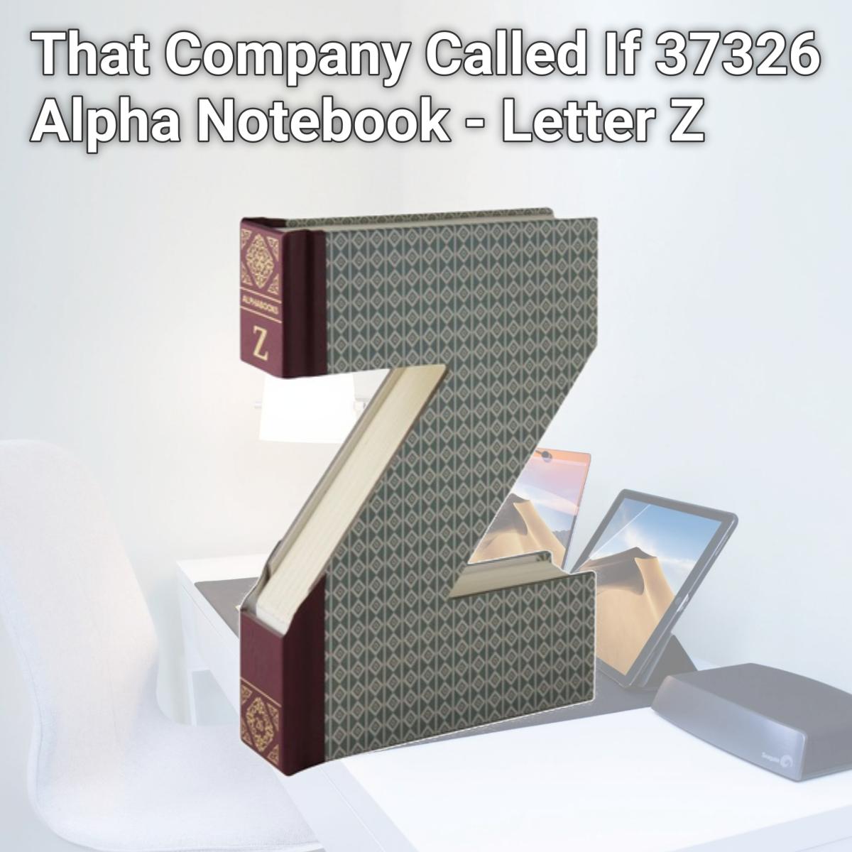 Picture of That Company Called If 37326 Alpha Notebook - Letter Z
